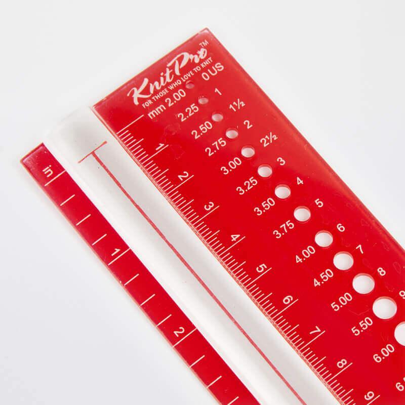 KnitPro Gauges-And-Needle-Size-Tags, Needle View Sizer Rectangle (10701)