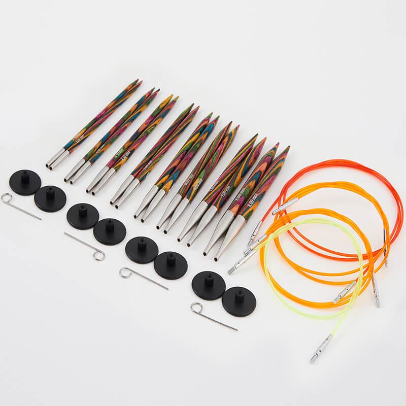 KnitPro Symfonie Deluxe Wood Normal Interchangeable Circular Needles Set (20613)