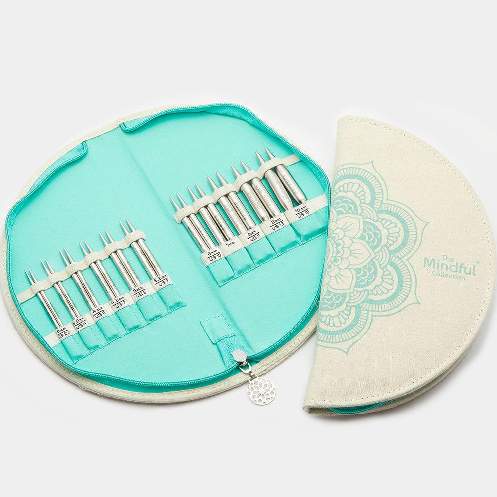 KnitPro MINDFUL Special Interchangeable Needle Set 10 cm (4") - THE WARMTH SET (36310) - Leo Hobby